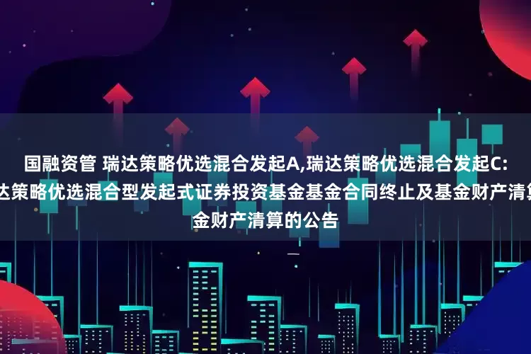 国融资管 瑞达策略优选混合发起A,瑞达策略优选混合发起C: 关于瑞达策略优选混合型发起式证券投资基金基金合同终止及基金财产清算的公告