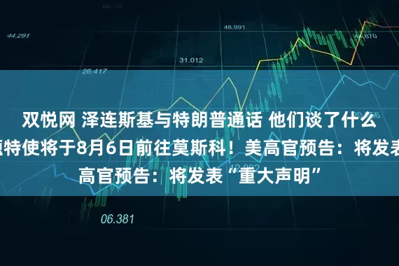 双悦网 泽连斯基与特朗普通话 他们谈了什么？美中东问题特使将于8月6日前往莫斯科！美高官预告：将发表“重大声明”