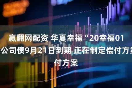 赢翻网配资 华夏幸福“20幸福01”公司债9月21日到期 正在制定偿付方案